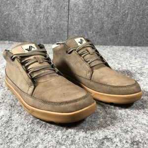 Forsake Phil Chukka Boots Mens Size 9.5 Taupe Leather Lace Up Casual Ankle